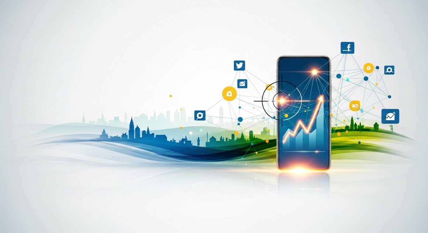 [地方企業がSNSで成果を出す運用戦略：地域密着型コンテンツとターゲティングのイメージ画像]