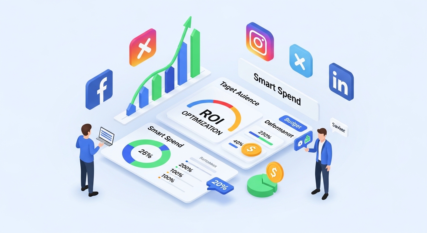 広告費を無駄にしない！中小企業のためのSNS広告戦略のイメージ画像