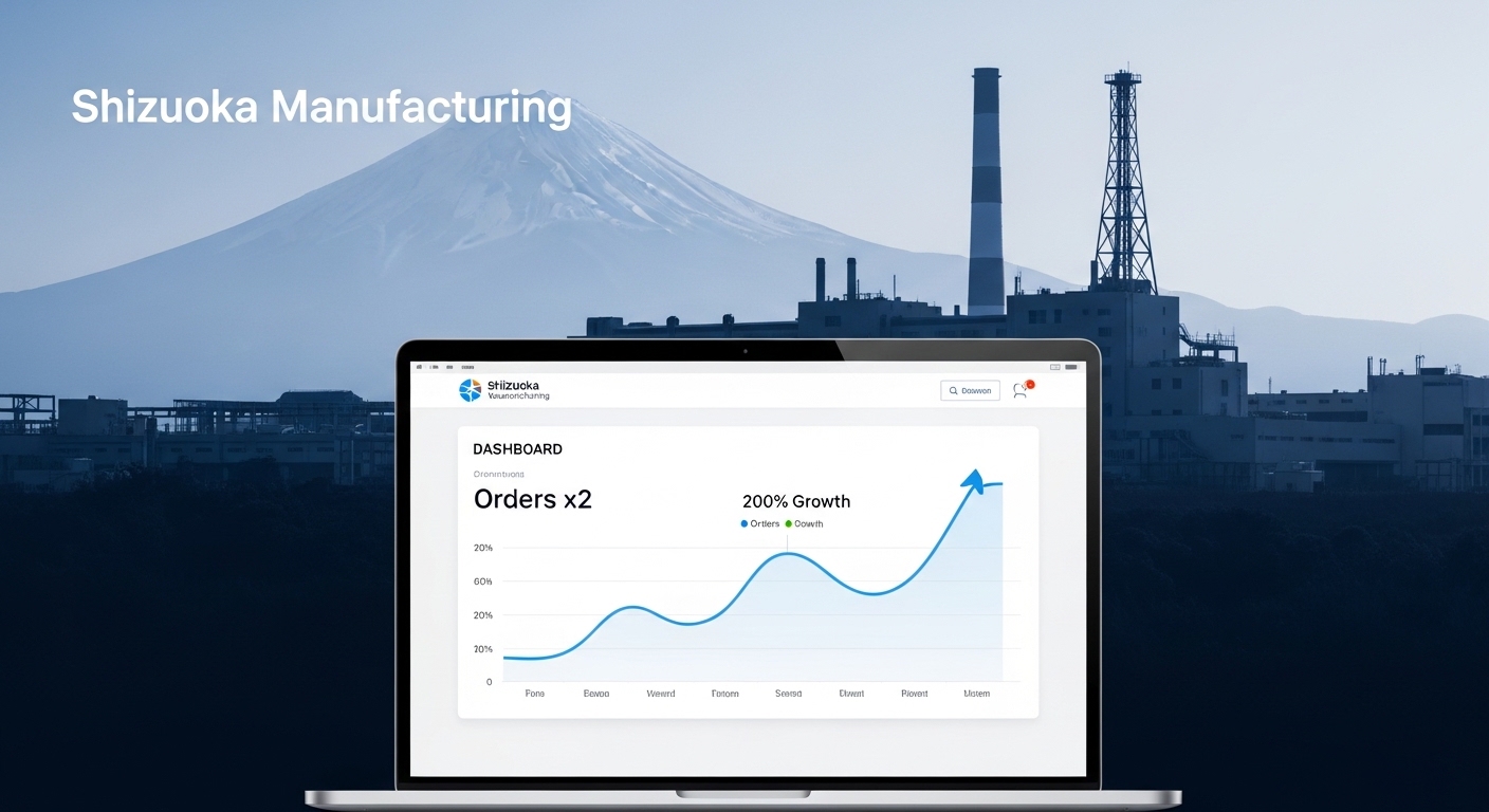 静岡の製造業がWebサイト刷新で受注2倍！成功事例と3つの戦略