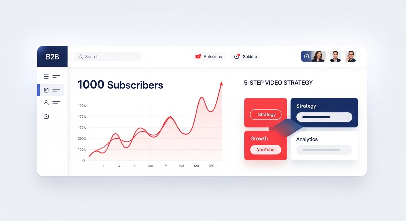 YouTube登録者1000人達成！中小企業の動画戦略5STEP