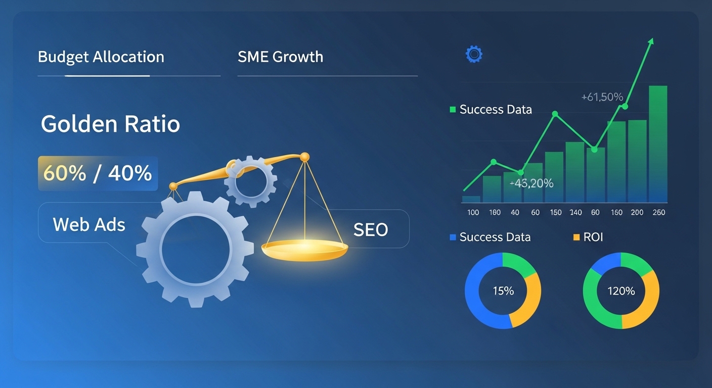 中小企業のWeb広告とSEO予算配分の黄金比と成功事例シミュレーション
