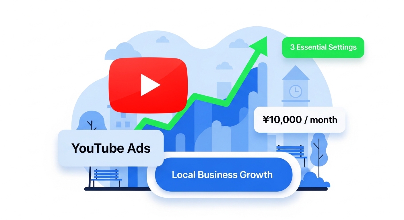 月1万円のYouTube広告！地方企業が失敗しない3つの安全設定【動画・地域指定】