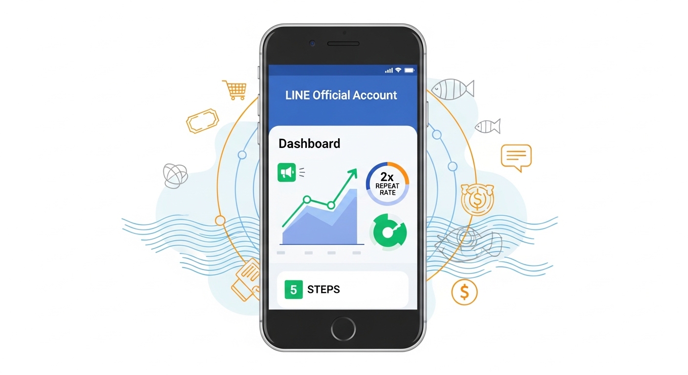 【地方のLINE集客】宮城県の海産物店に学ぶ！リピート率を2倍にした5STEP