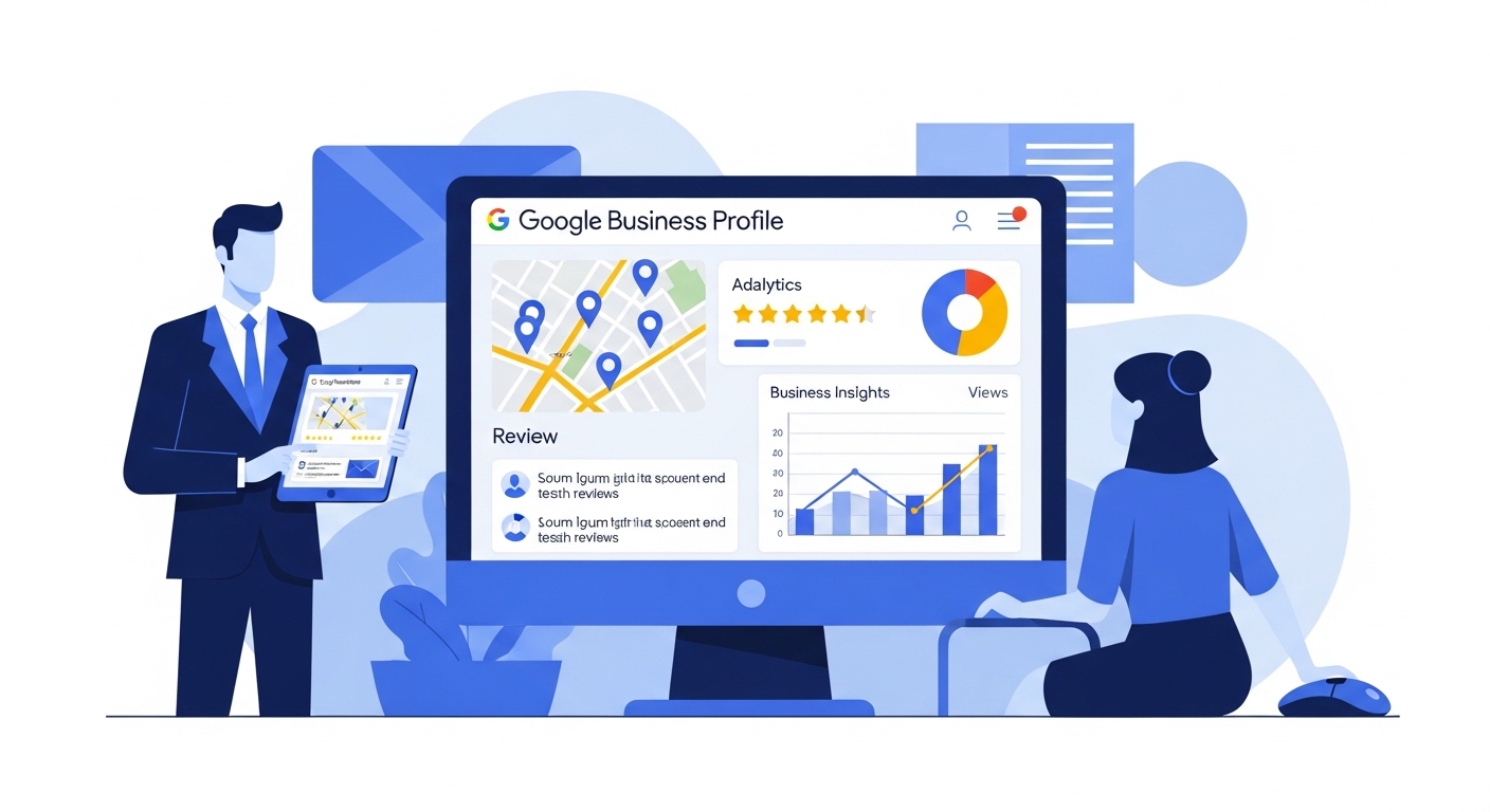 Googleビジネスプロフィールで店舗情報や口コミを確認する人
