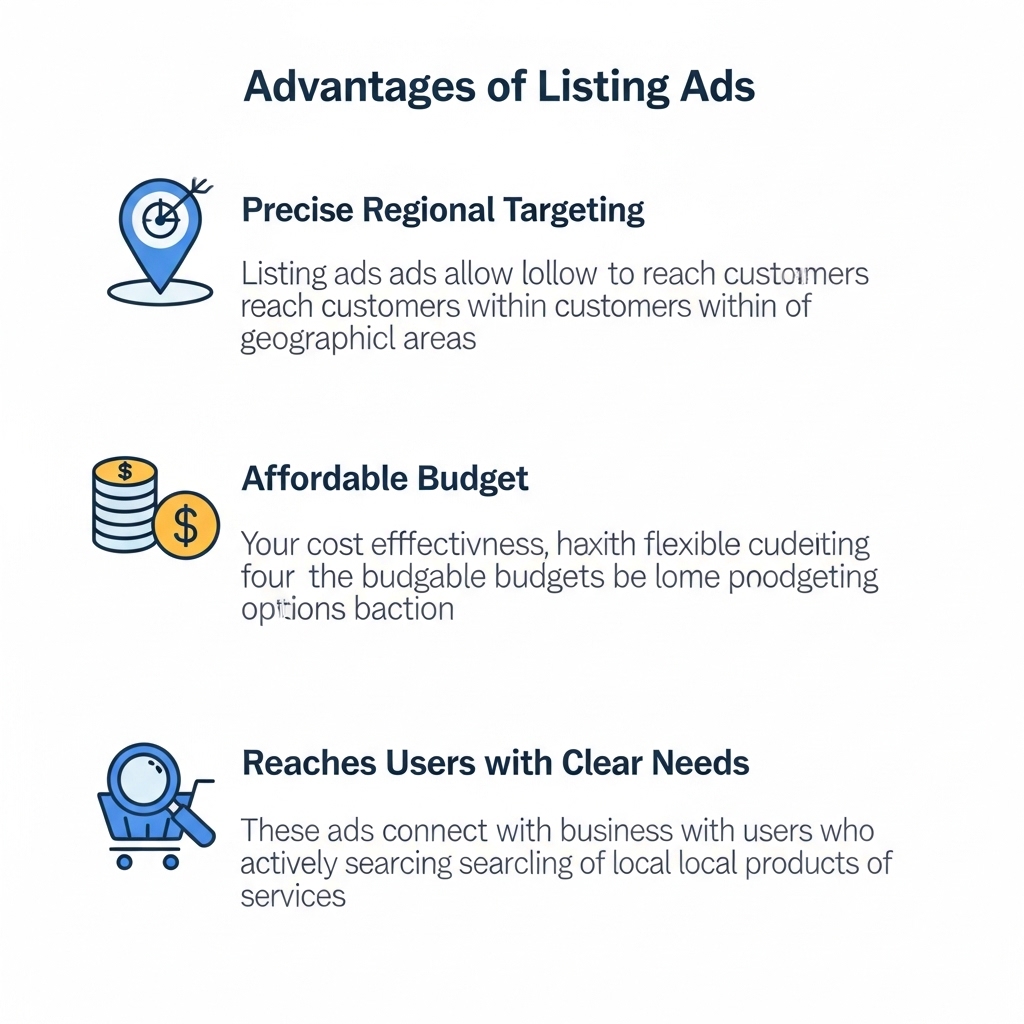 リスティング広告が地方企業に適している理由の図解