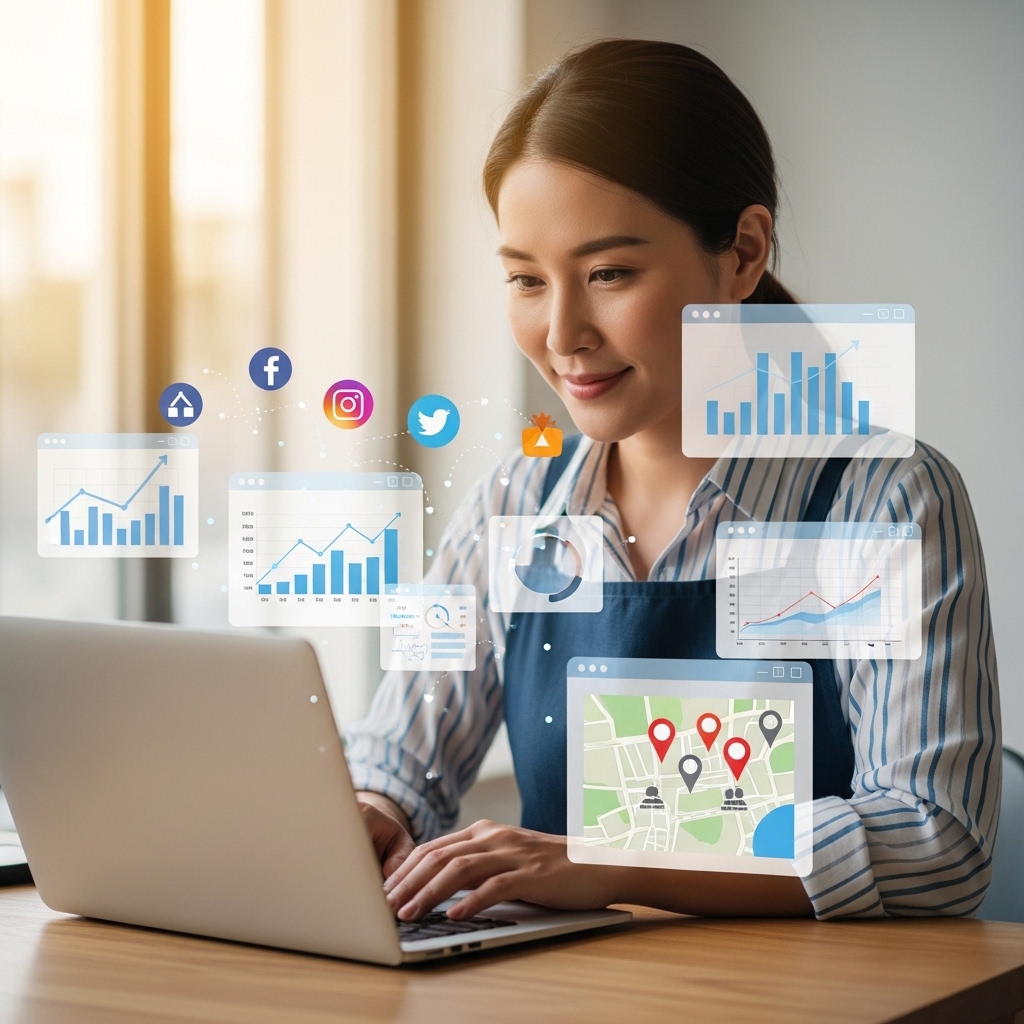 地方の中小企業がWebマーケティングに取り組む様子