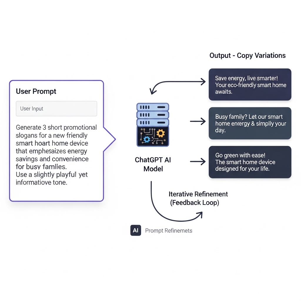 ChatGPTの仕組みとプロンプト設計のイメージ図