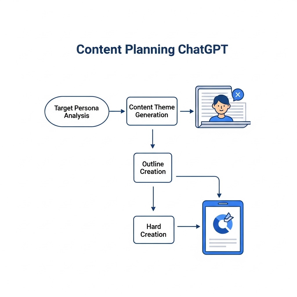 図解：ChatGPTを使ったコンテンツ企画フロー