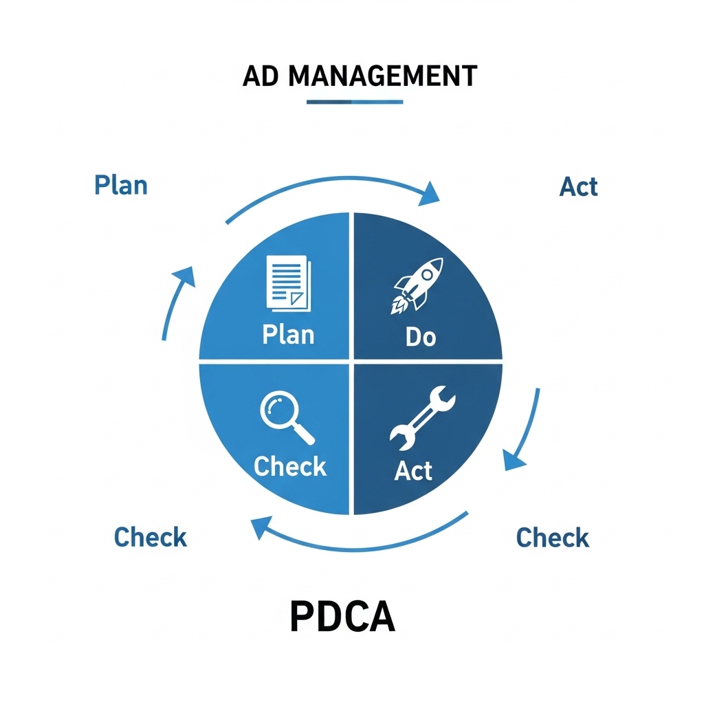 図解:広告運用のPDCAサイクル