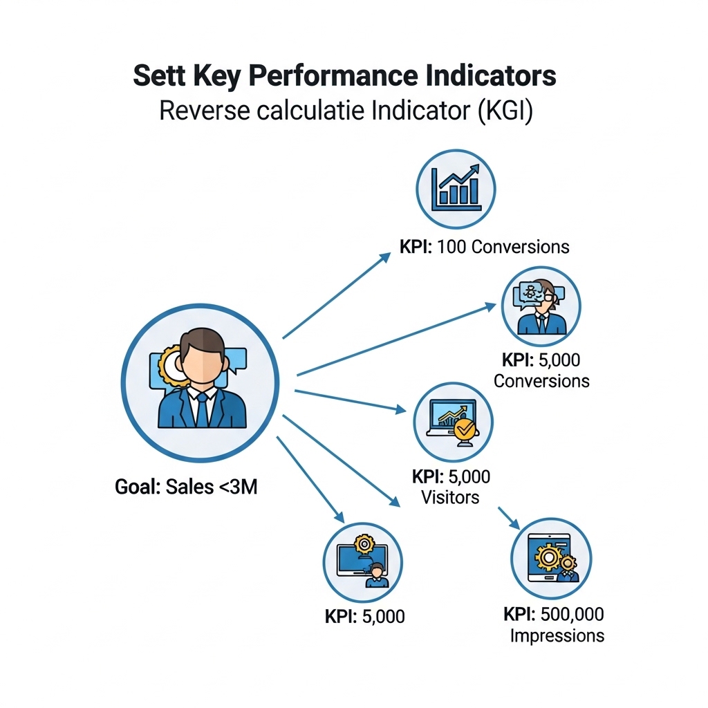 図解:KGIからKPIへの逆算設定