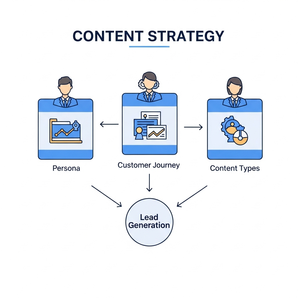図解：コンテンツ戦略の基本構造
