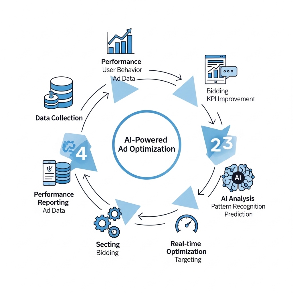 図解：AIによる広告最適化の仕組み