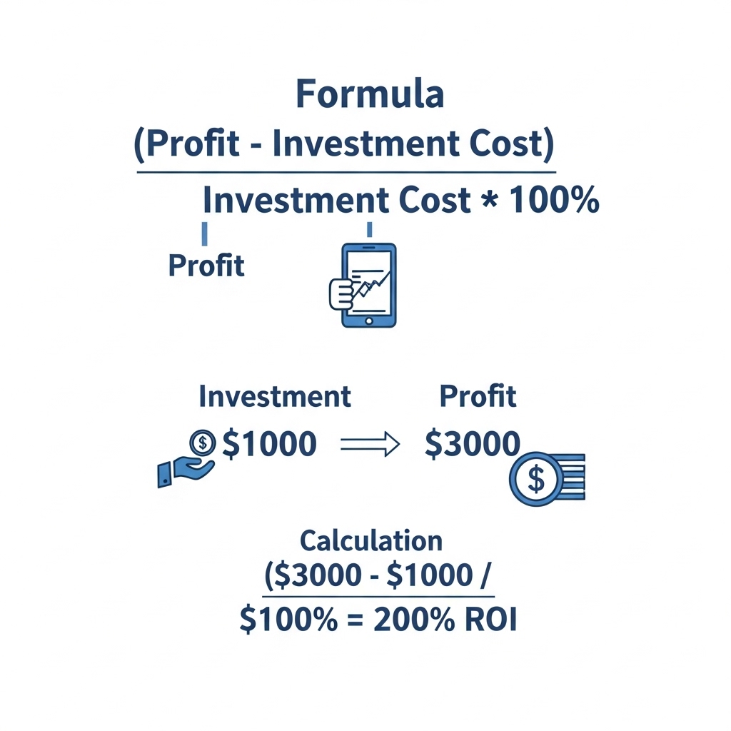 図解：ROIの計算式と具体例