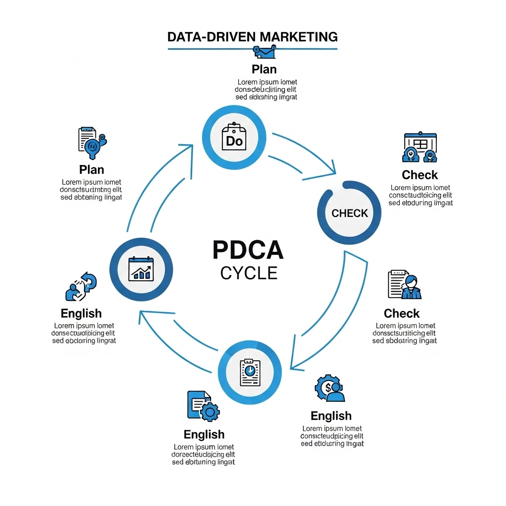 図解：データ活用のPDCAサイクル