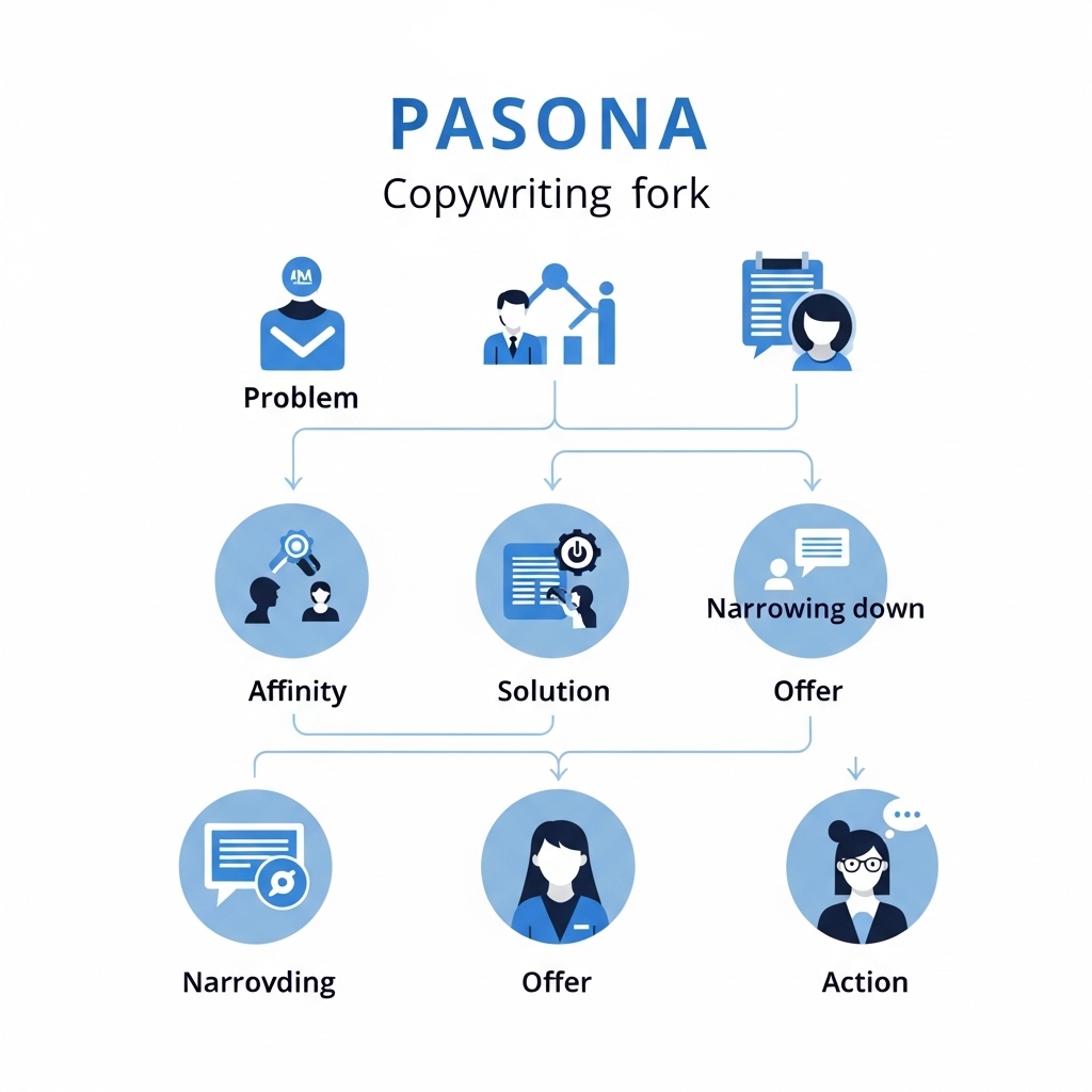 図解：PASONAの法則の6ステップ
