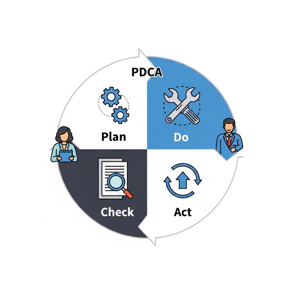 図解：Webサイト改善のPDCAサイクル