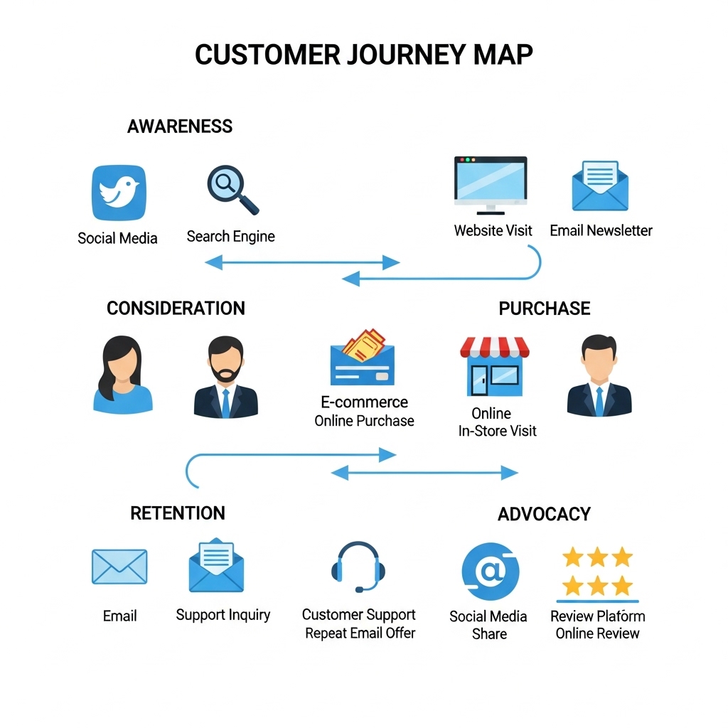 図解:中小企業のカスタマージャーニーマップ