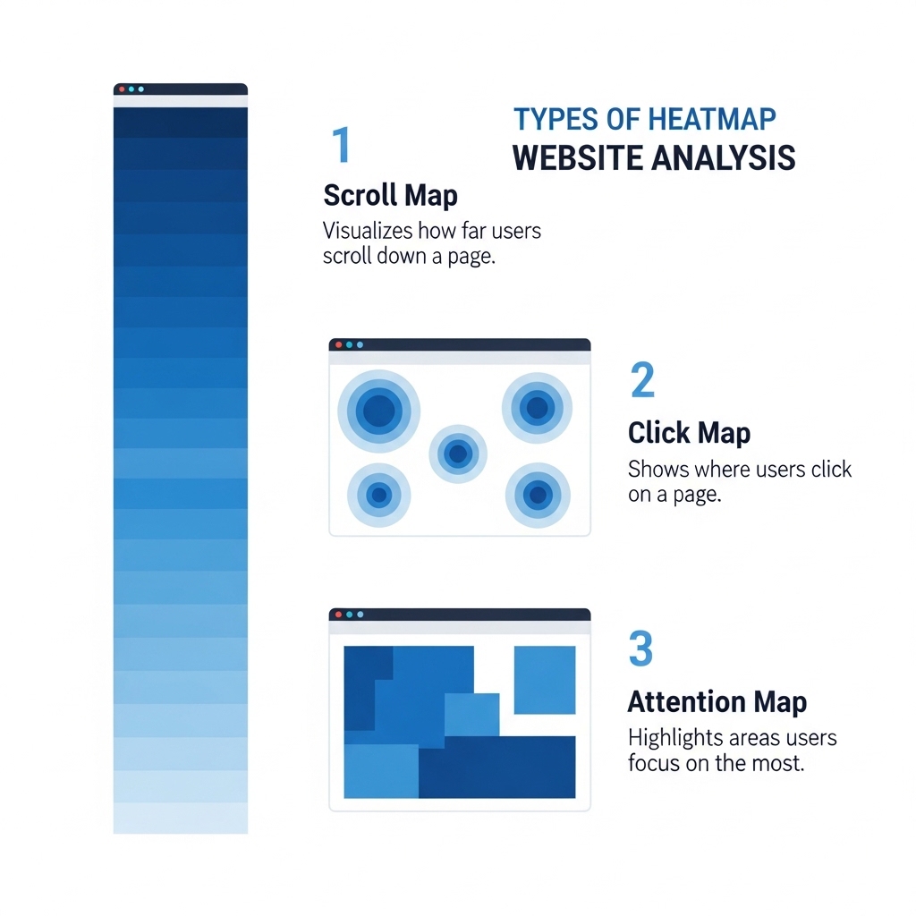 図解：3種類の主要ヒートマップ