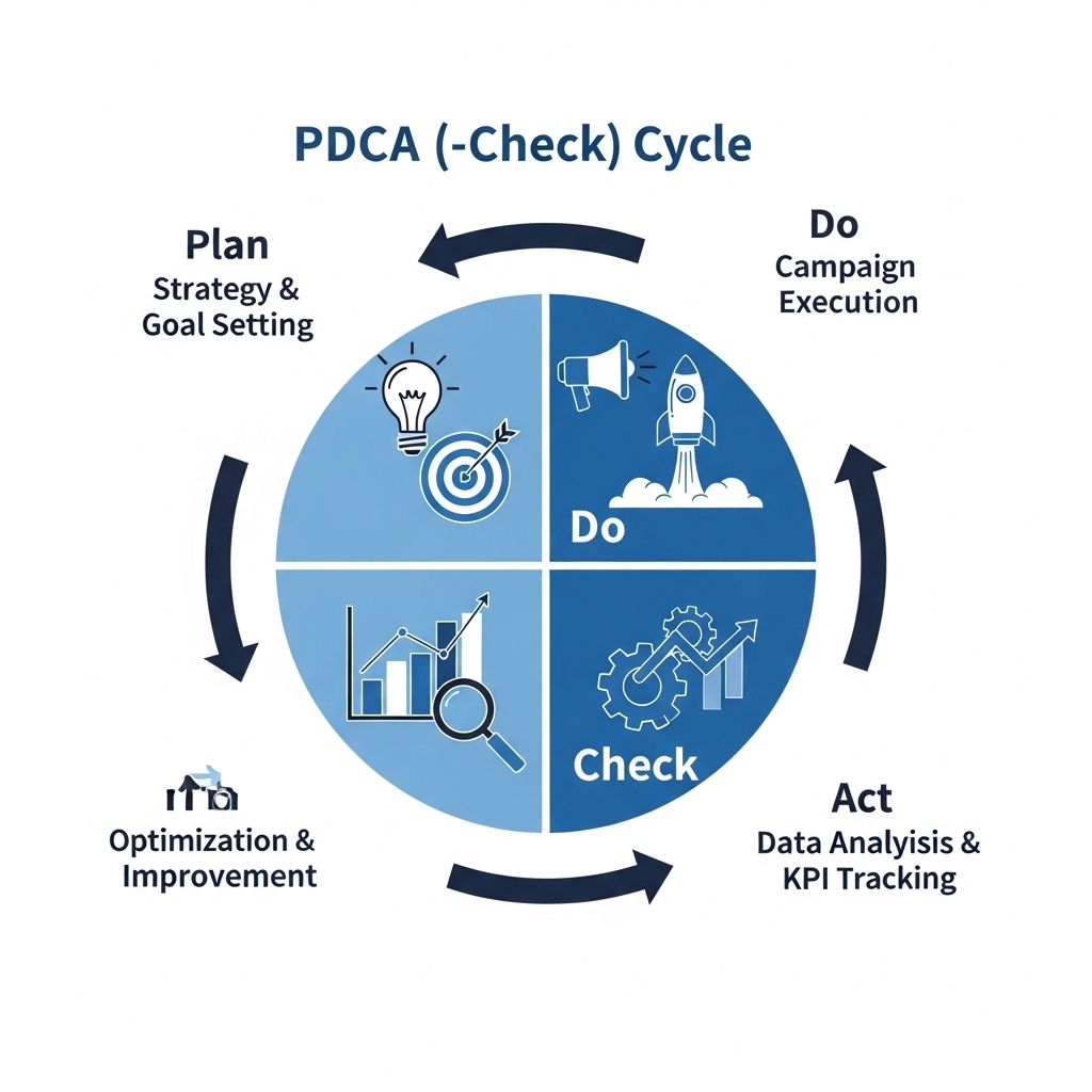図解:マーケティング組織のPDCAサイクル