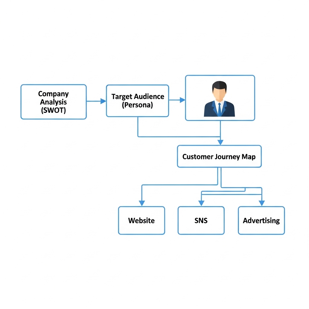図解:マーケティング戦略の全体像