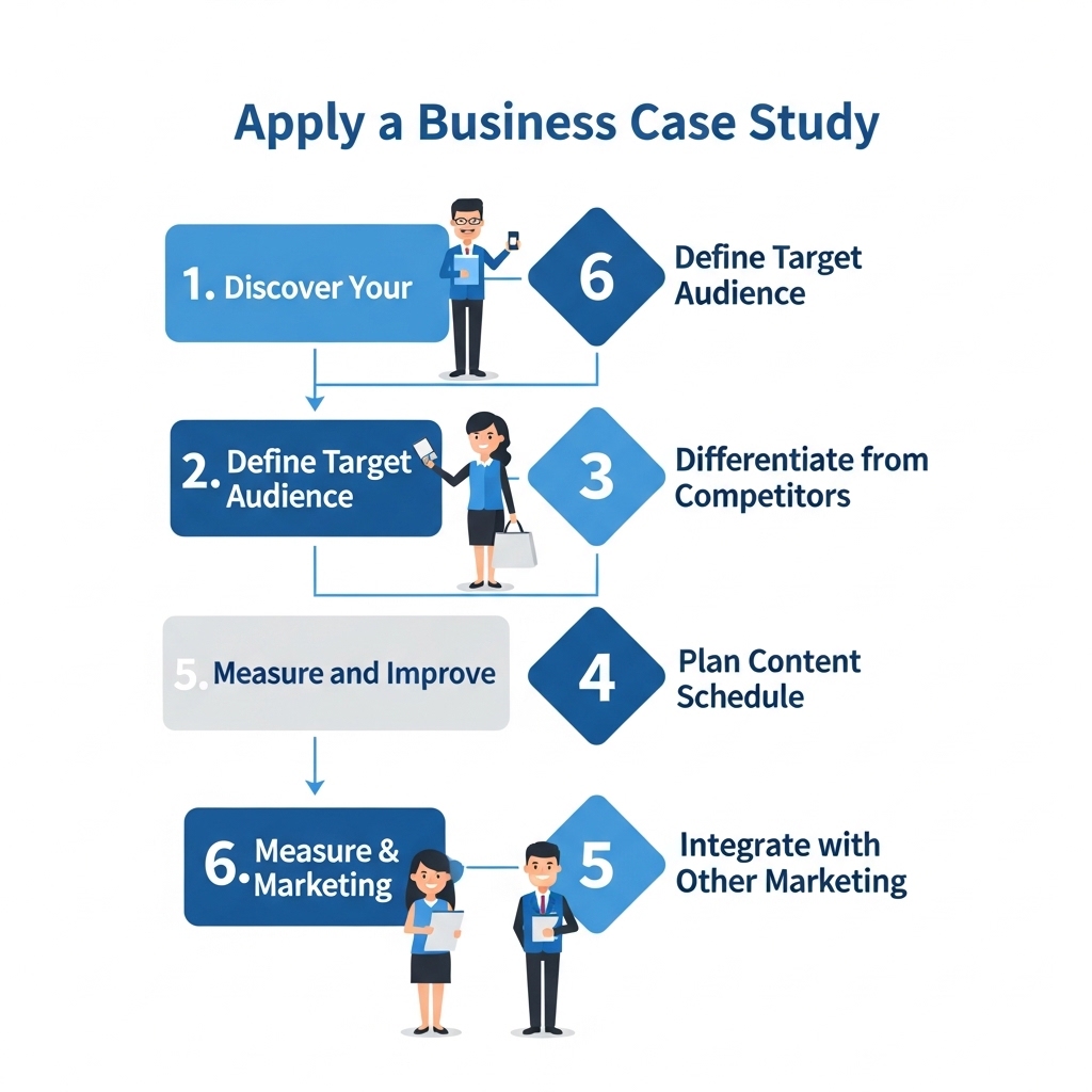 図解:自社ビジネスへの応用6ステップ