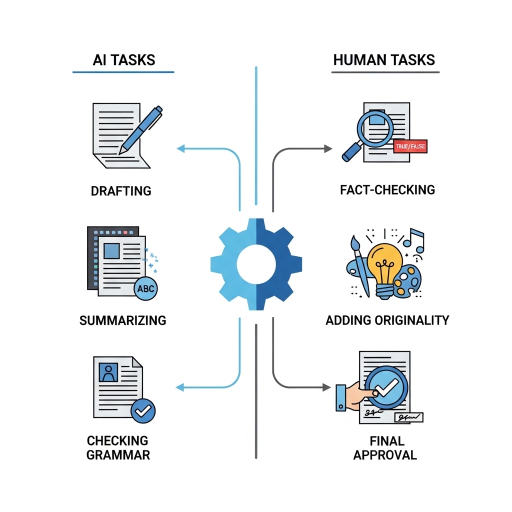 図解:AIと人間の役割分担
