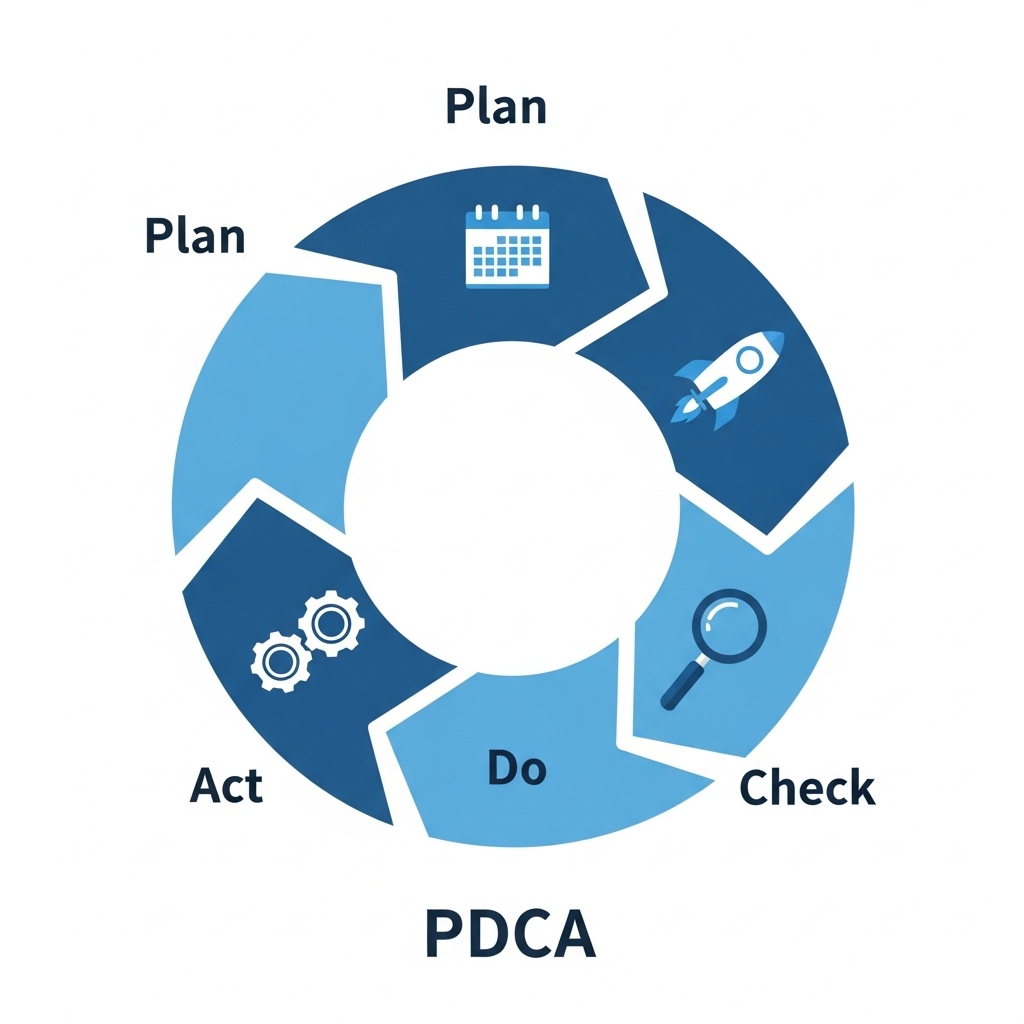 図解：Web集客のPDCAサイクル