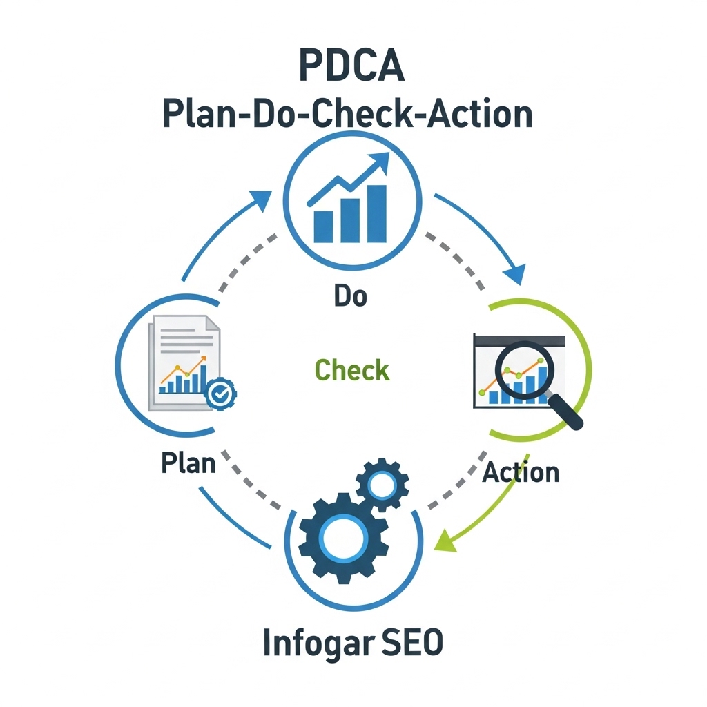 図解:SEOにおけるPDCAサイクル
