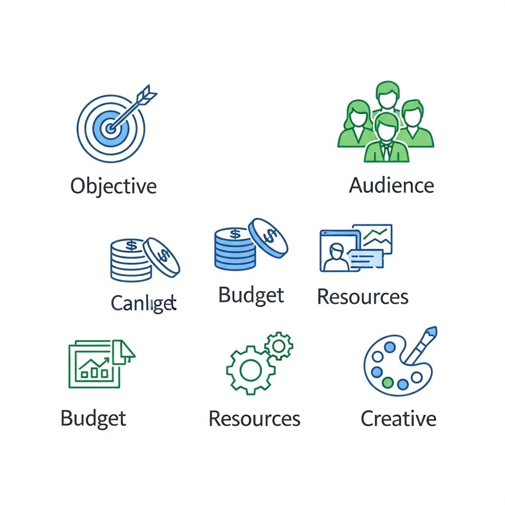 図解：広告媒体を選ぶ5つの比較軸