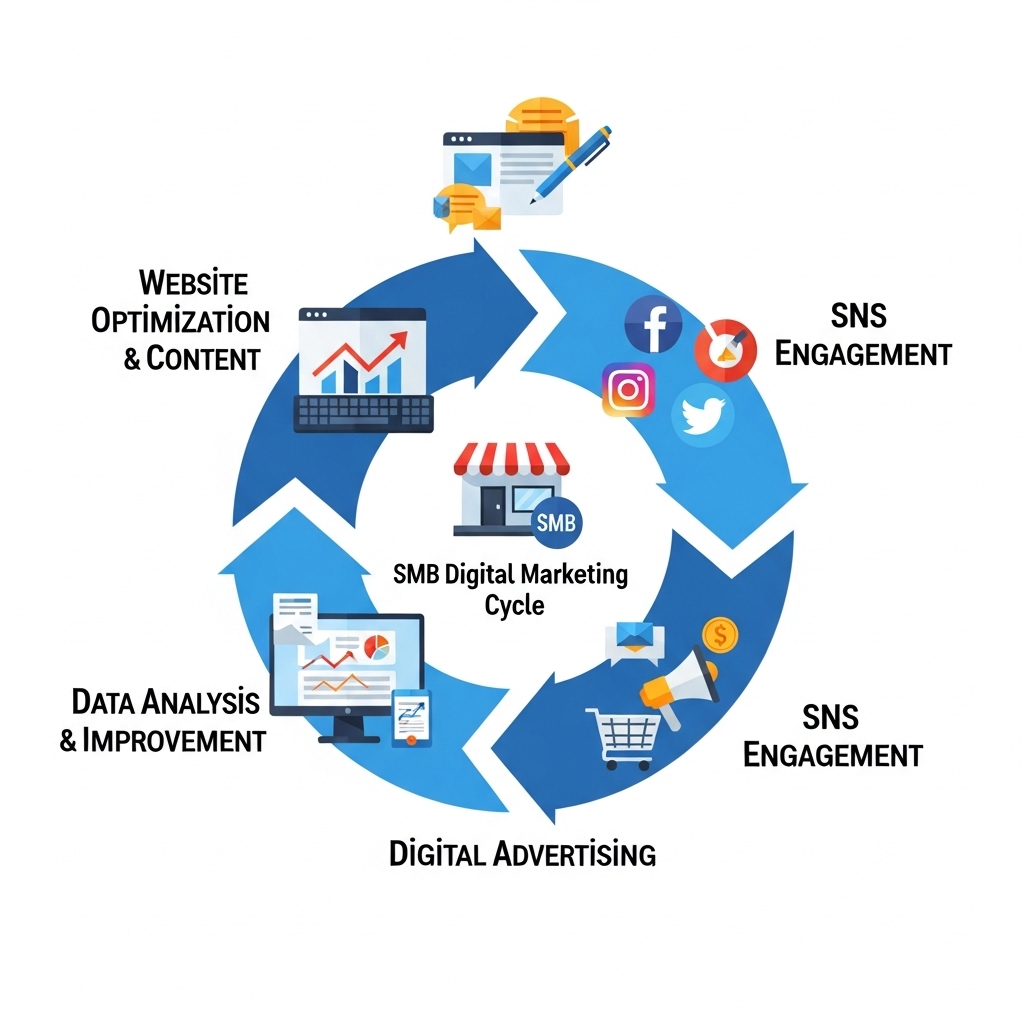 図解：Web集客のPDCAサイクル