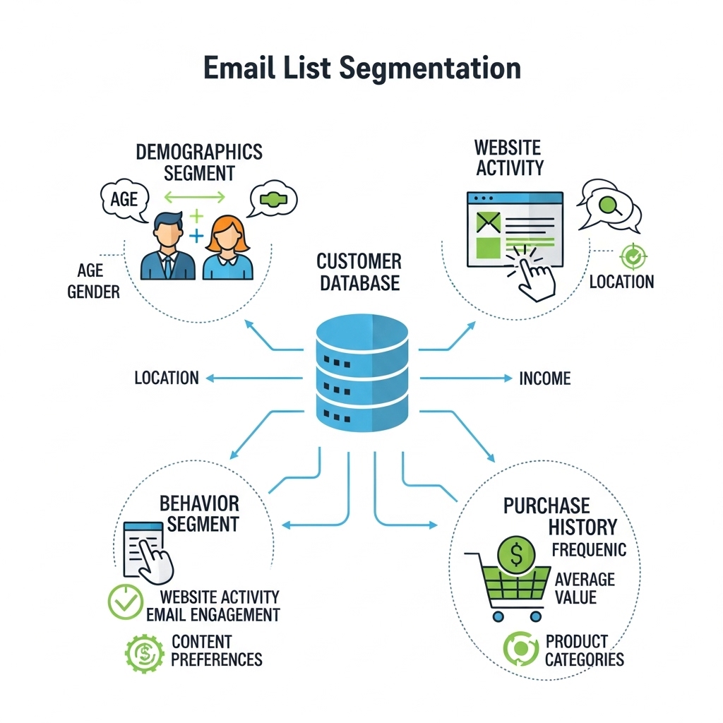 図解:メルマガのセグメンテーション例