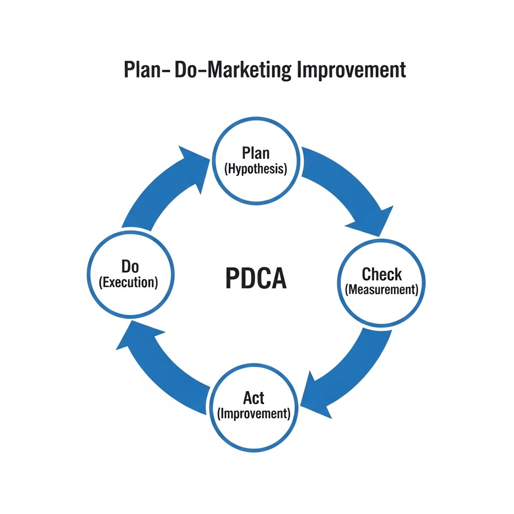 図解:メルマガ改善のPDCAサイクル