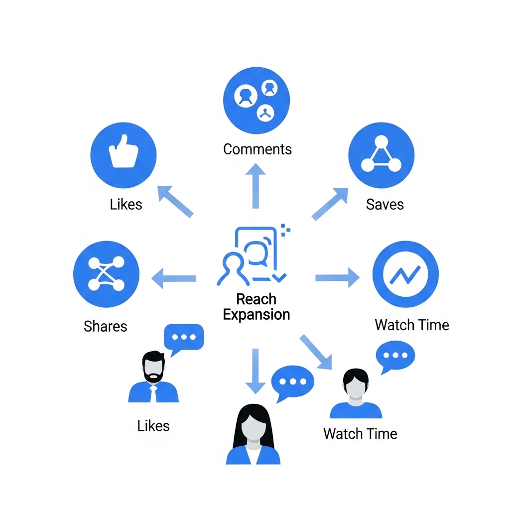 図解:Instagramリールアルゴリズムの重要指標
