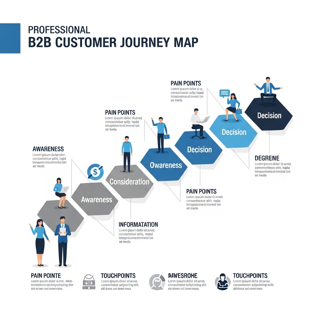 図解:BtoBのカスタマージャーニーマップ
