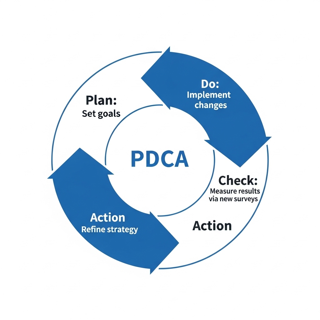図解：顧客の声を活用したPDCAサイクル