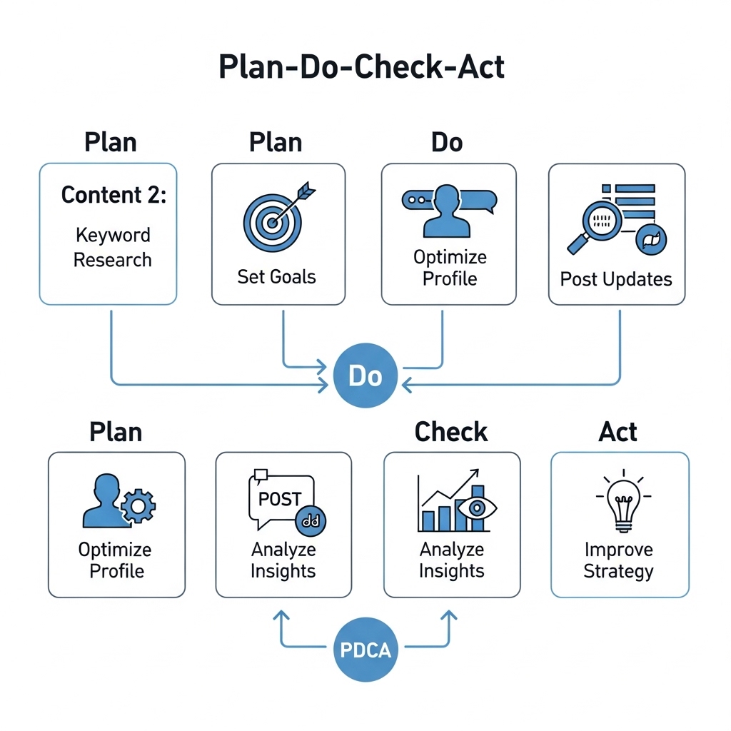 図解:MEO対策のPDCAサイクル