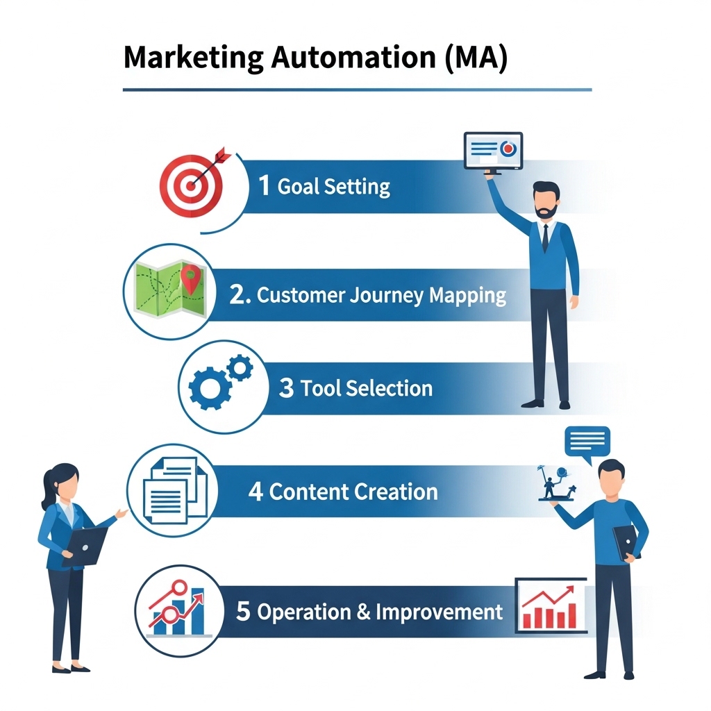 図解:MA導入の5ステップ