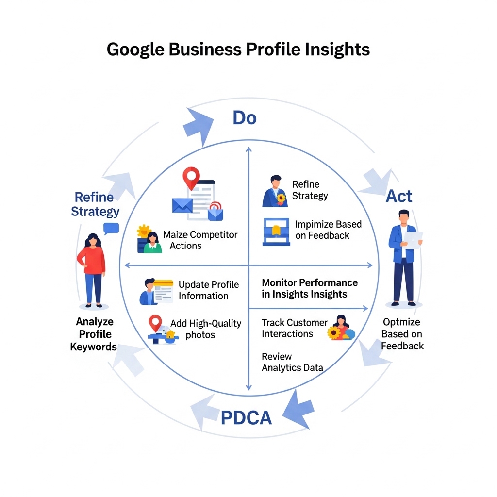 図解：インサイトを活用したMEO改善サイクル