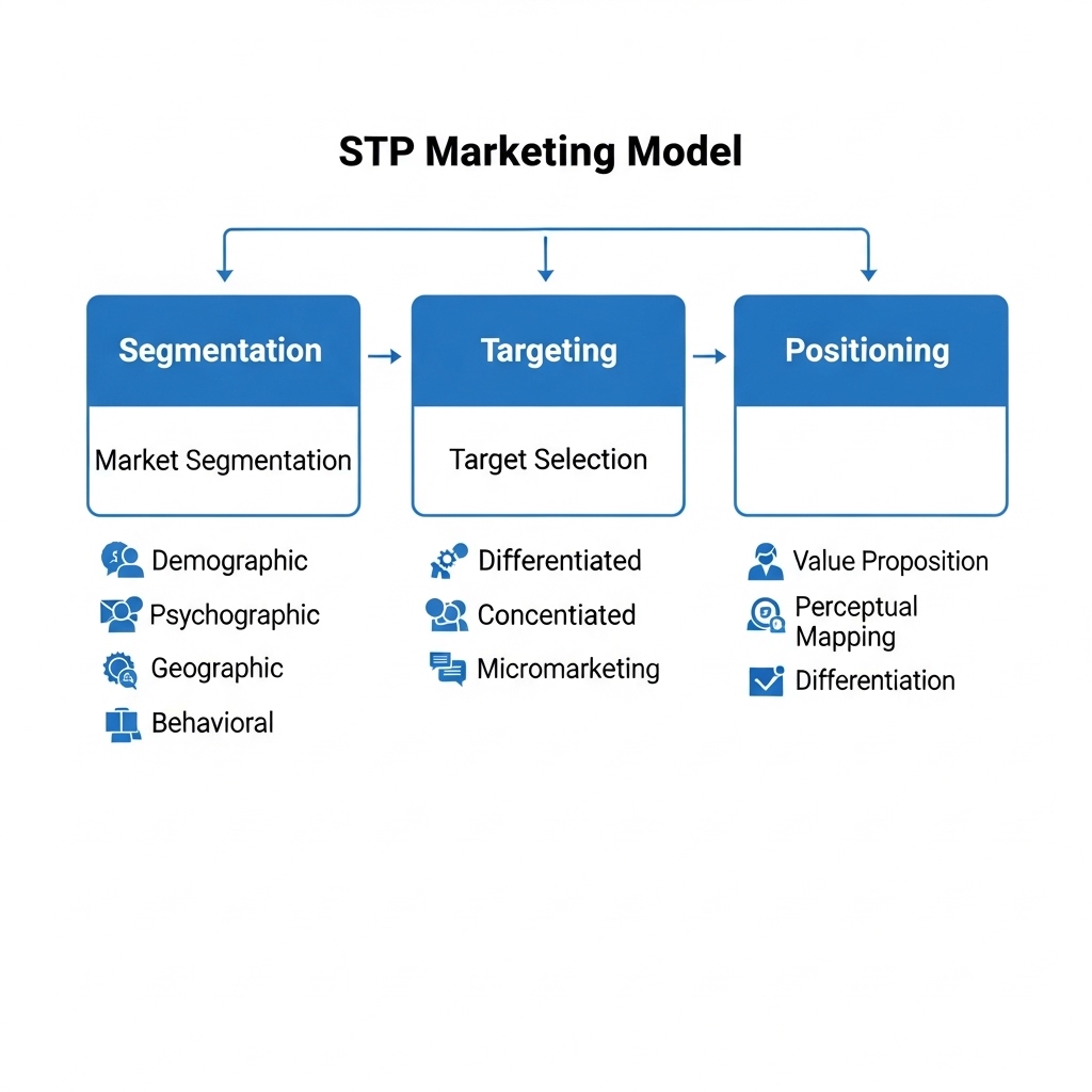 図解：STP分析のフロー