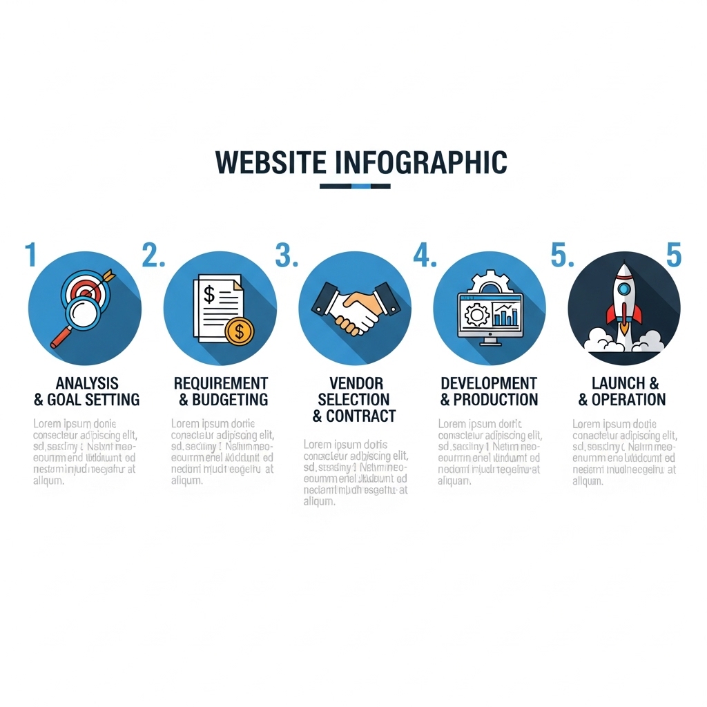 図解：Webサイトリニューアルの5つのステップ
