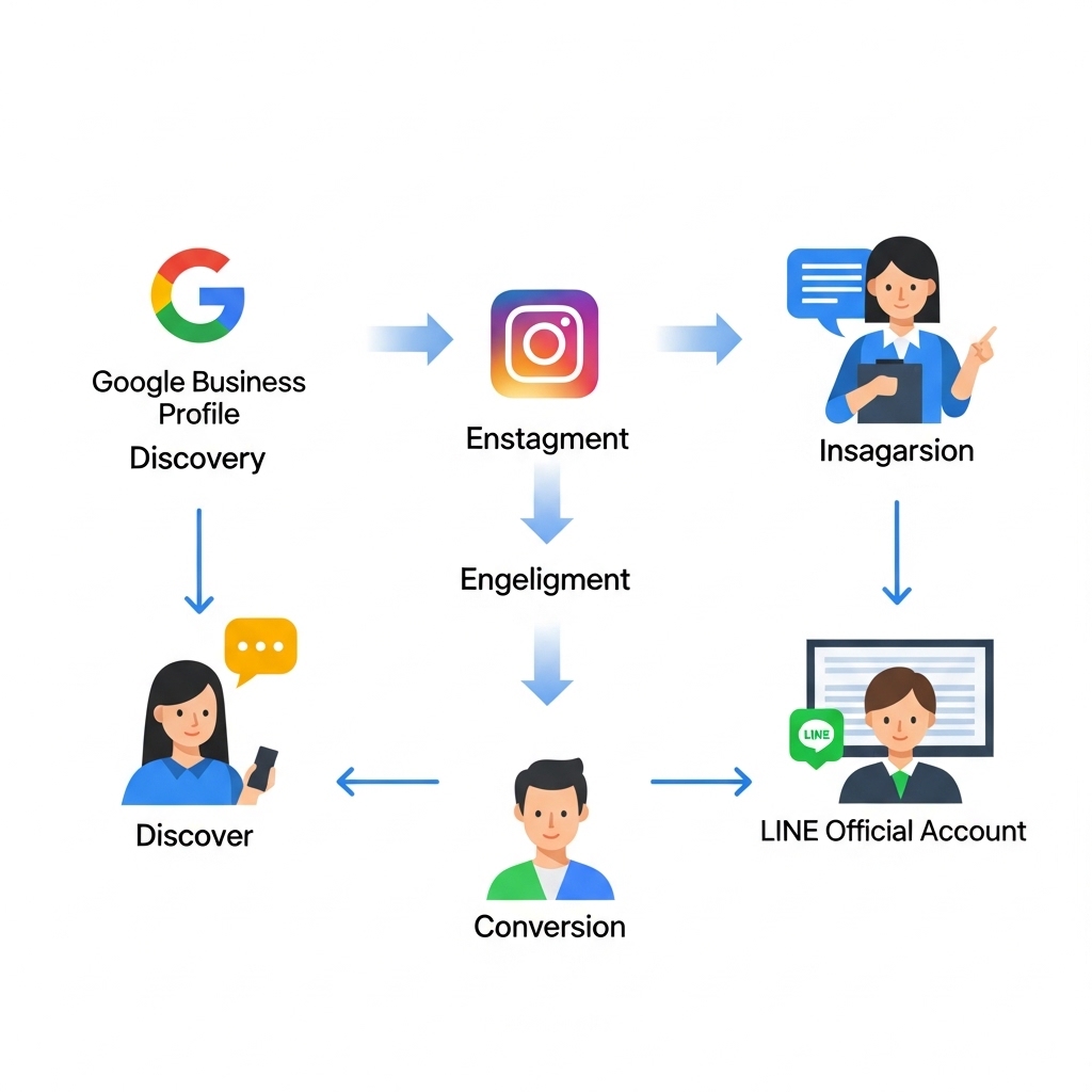 図解：Webサイト代替ツールの連携イメージ
