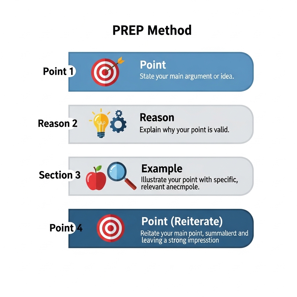 図解：PREP法の構成要素