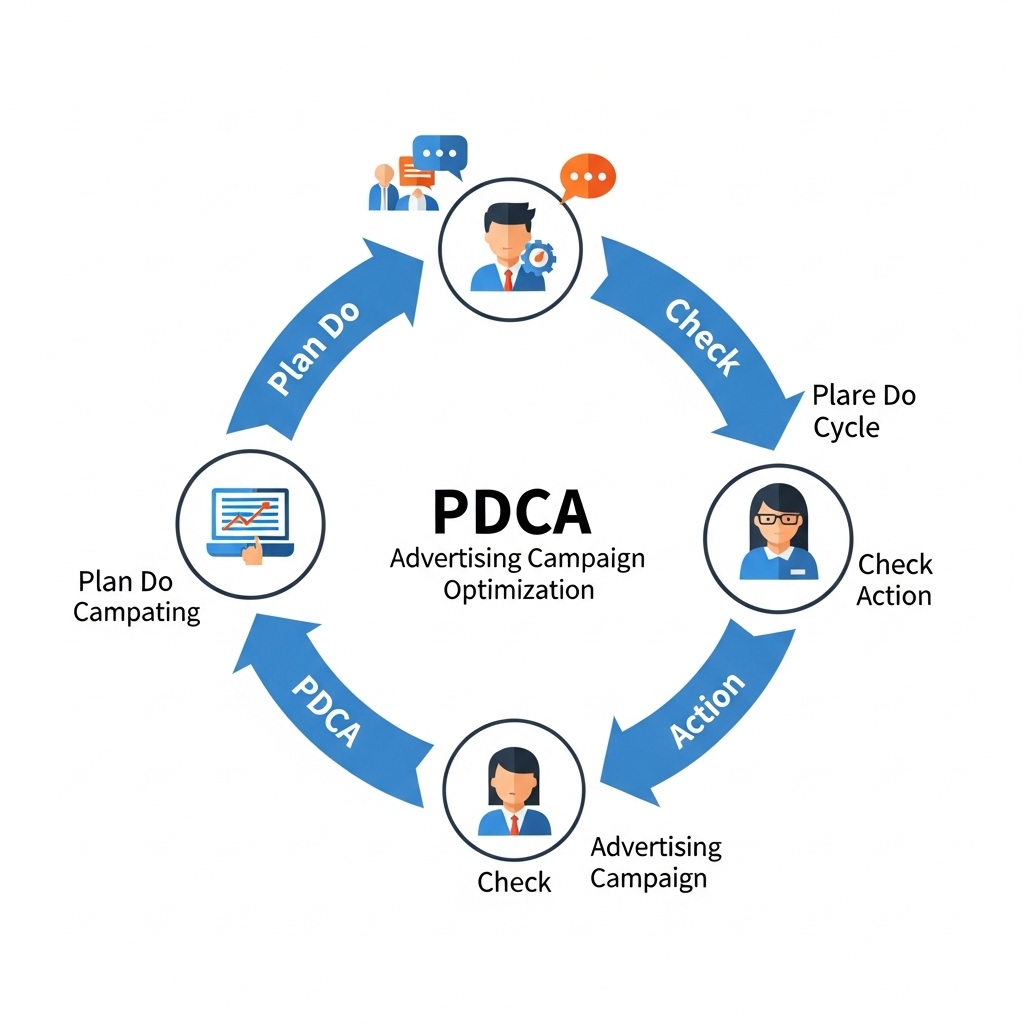 図解：広告運用のPDCAサイクル
