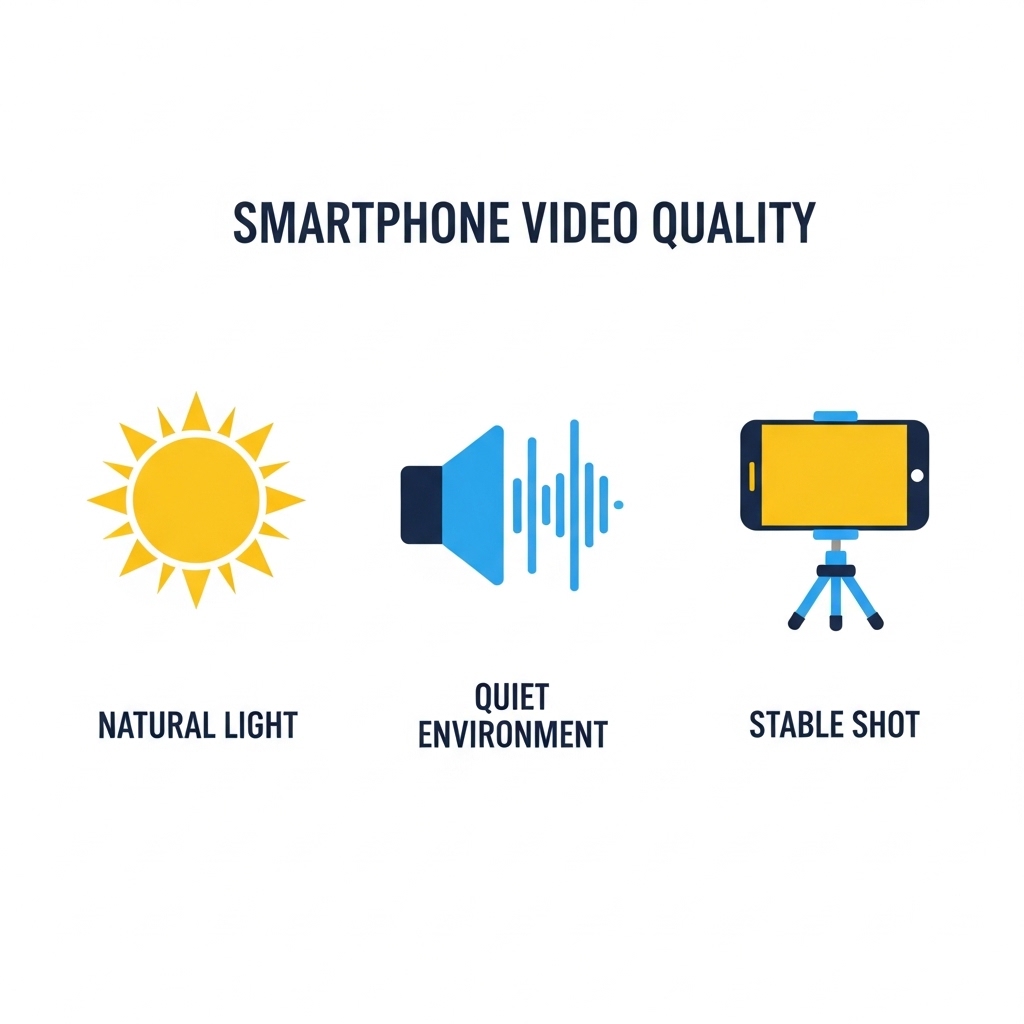 図解：スマホ動画の品質を上げる3要素