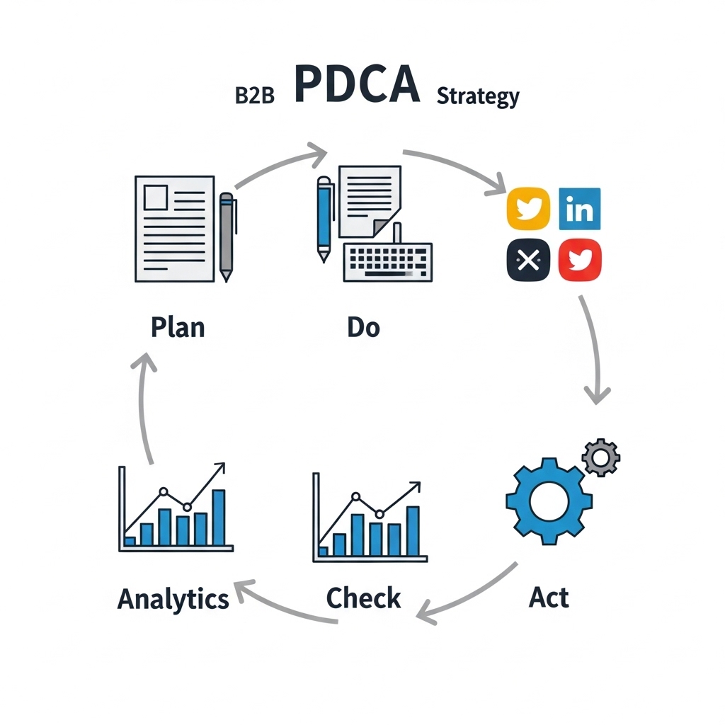 図解:Web戦略のPDCAサイクル