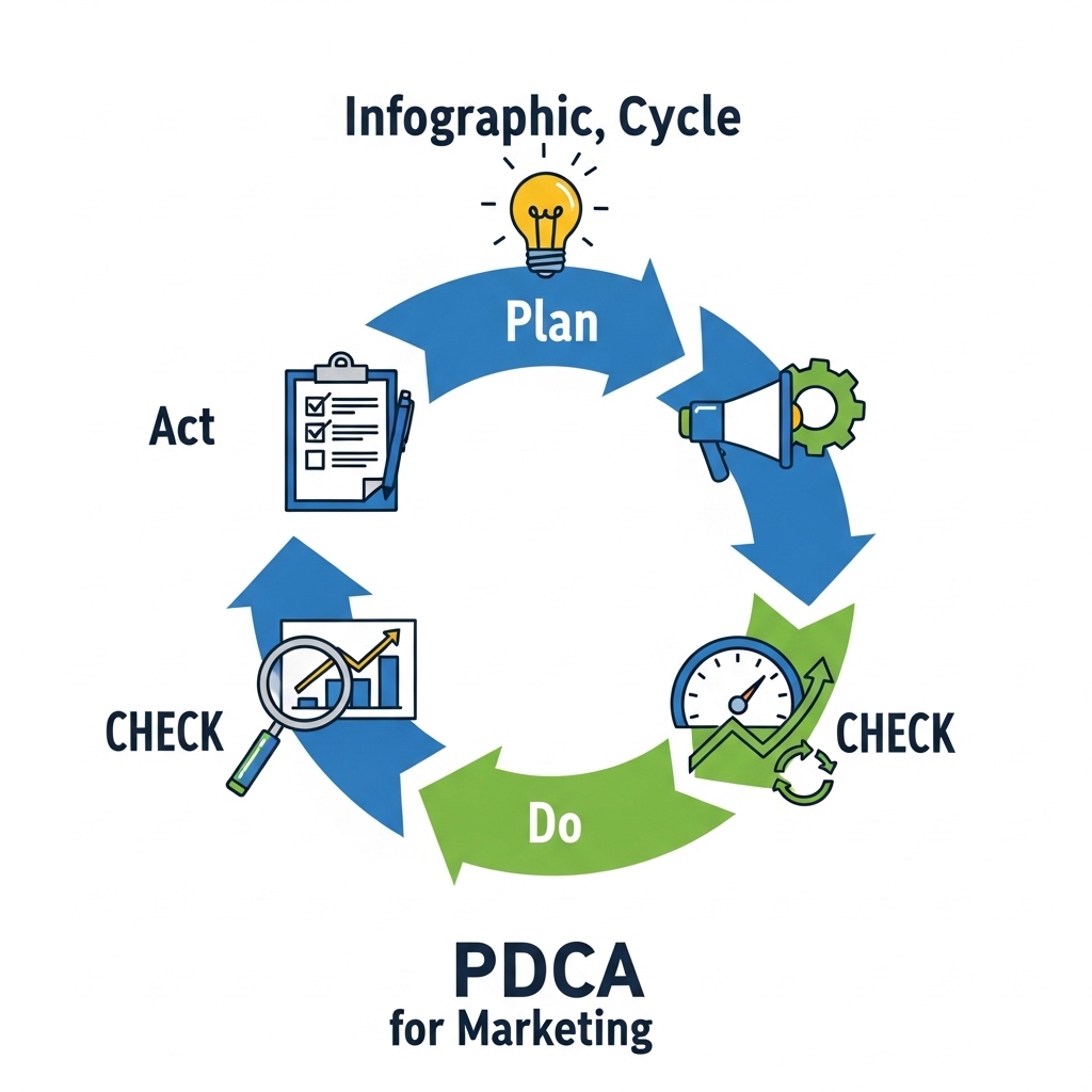 図解：マーケティングのPDCAサイクル