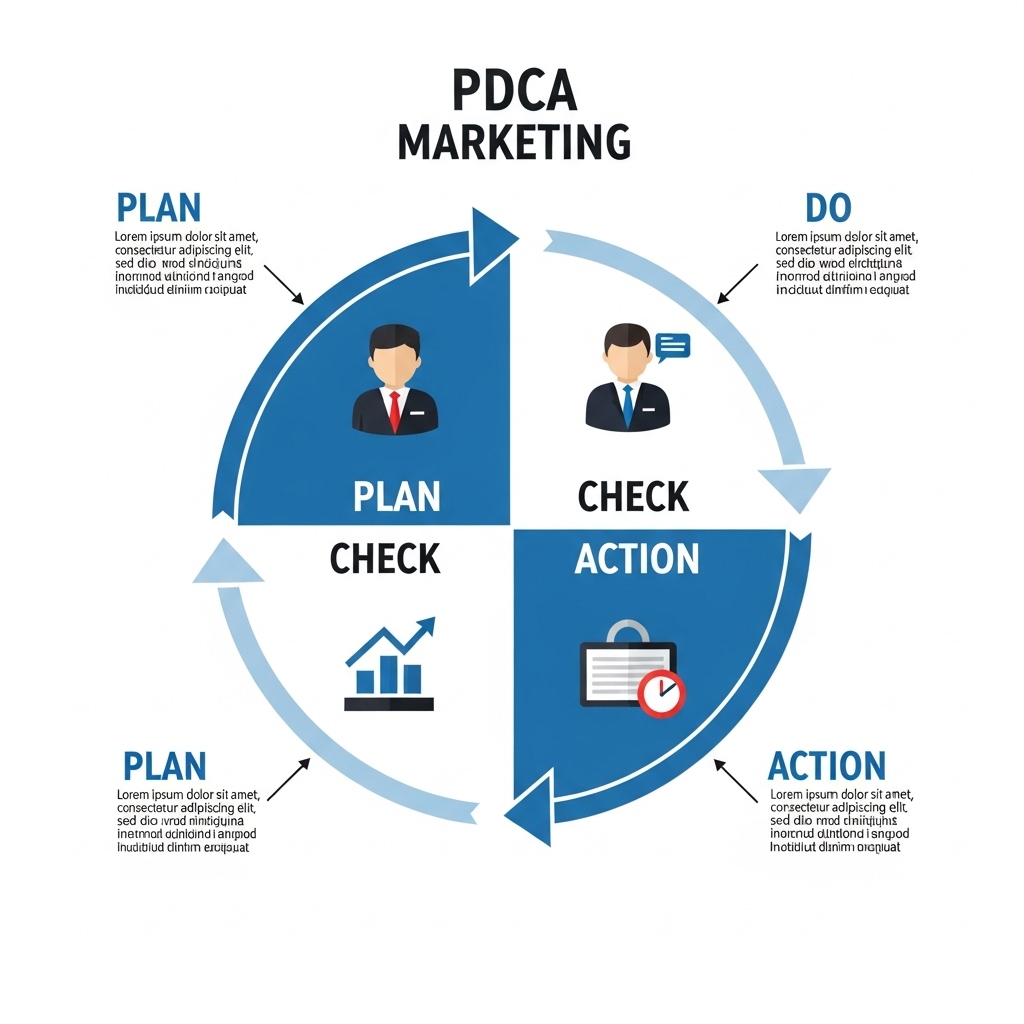 図解：マーケティングのPDCAサイクル