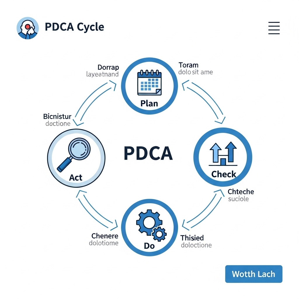 図解:WebマーケティングのPDCAサイクル