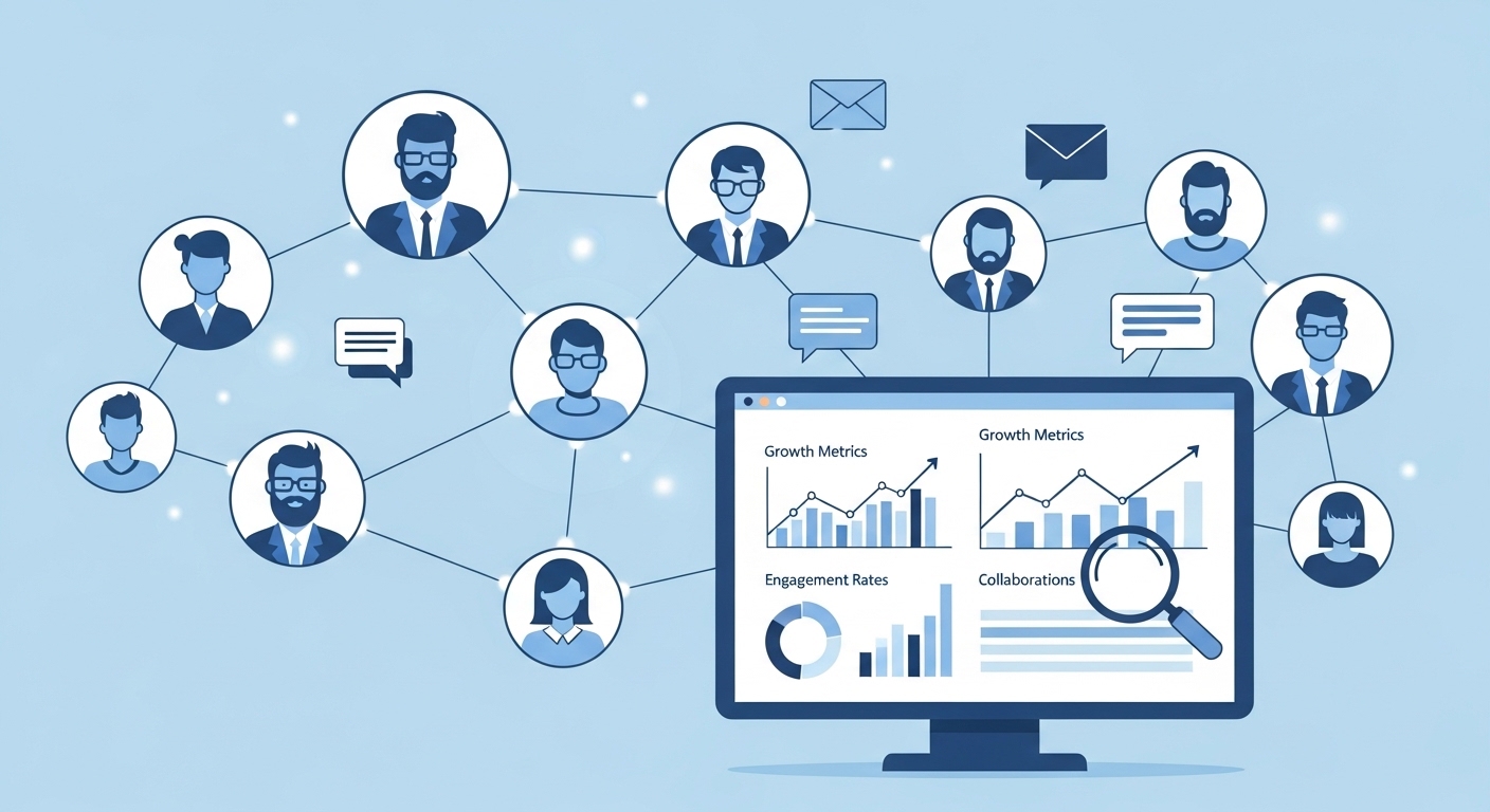 オンラインコミュニティで質問に回答したり情報交換したりするビジネスパーソンのイメージ