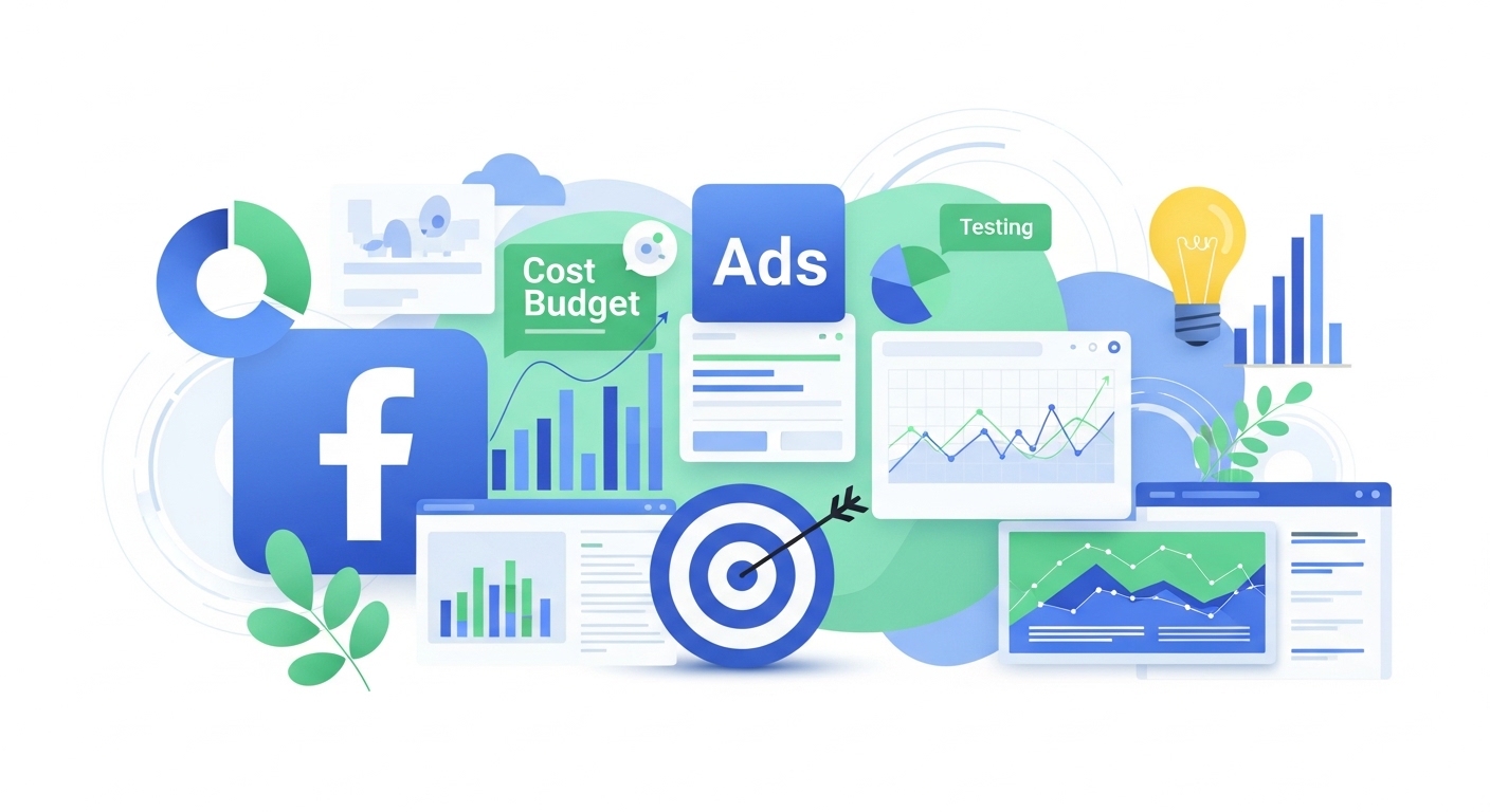 Facebook広告で少額テストを成功させる方法：無駄打ちを防ぐターゲット設定とクリエイティブ検証術 | 株式会社Kotoba